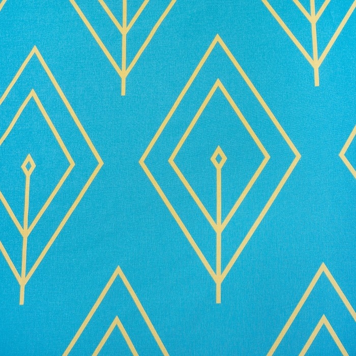 Простыня на резинке Этель &laquo;Бирюзовый лепесток&raquo; 160х200х20 см