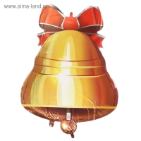 Шар фольгированный 28" &laquo;Колокольчик с ленточкой&raquo;