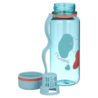 Бутылка для воды, 600 мл, 20 х 7 см, с ситом, голубая Бутылка для воды, 600 мл, 20 х 7 см, с ситом, голубая