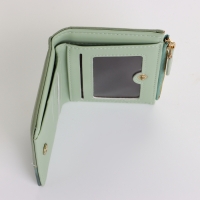 Кошелёк женский на кнопке, цвет зелёный