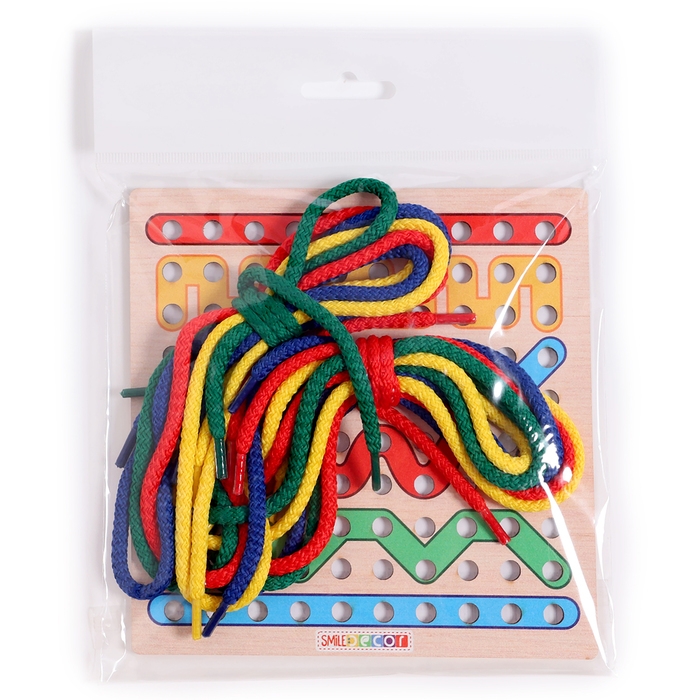 Игра по системе Монтессори &laquo;Шнуровка. Линии&raquo;