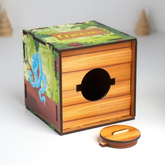 Копилка куб Копилка куб "Змея. Сочиняй мечты" 10х10х10 см