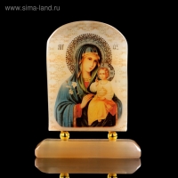 Икона &laquo;Неувядаемый цвет&raquo;, на подставке, селенит