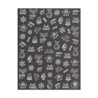 Новый год! Наклейки для ногтей &laquo;Зимние сладости&raquo;, цвет белый