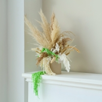 Сухие цветы амаранта, 100 г, размер листа: от 50 до 60 см, цвет зелёный Сухие цветы амаранта, 100 г, размер листа: от 50 до 60 см, цвет зелёный