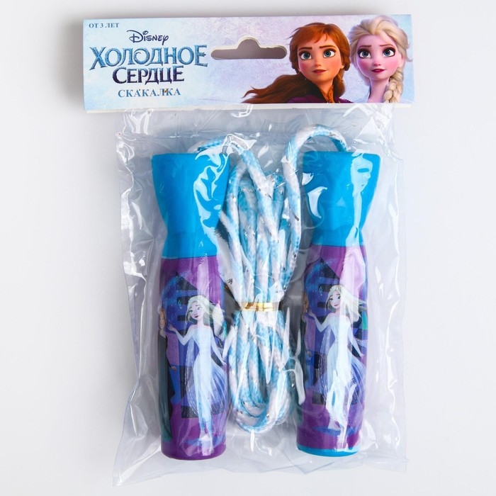 Скакалка детская «Анна и Эльза», 2,1 м, Холодное сердце Скакалка детская «Анна и Эльза», 2,1 м, Холодное сердце