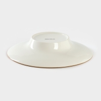 Тарелка фарфоровая для пасты Доляна «Космос», 150 мл, d=21 см, цвет красный Тарелка фарфоровая для пасты Доляна «Космос», 150 мл, d=21 см, цвет красный