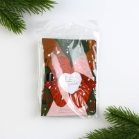 Аромамасло новогоднее на открытке Let it snow, 5 мл, аромат свежести