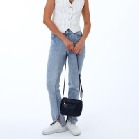 Сумка женская на молнии, цвет серый