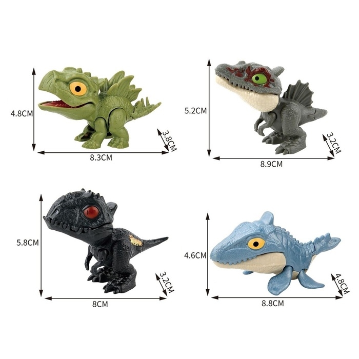 Игровой набор &laquo;Dino. Зубастики&raquo;, 1 фигурка, подвижные детали, цвет МИКС