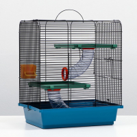 Клетка для грызунов "Дом" трехярусная, 39 x 29 х 49 см, микс цветов Клетка для грызунов "Дом" трехярусная, 39 x 29 х 49 см, микс цветов