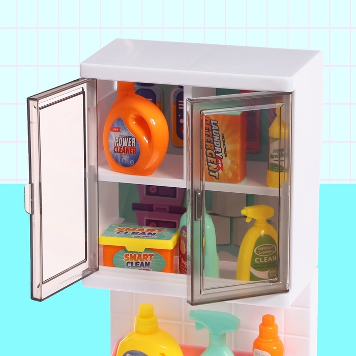 Набор мебели для кукол &laquo;Ванная комната&raquo;, санузел, раковина, постирочная