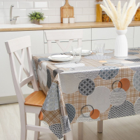 Клеёнка на стол &laquo;Конфетти&raquo;, на тканой основе, рулон 20 метров, ширина 137 см