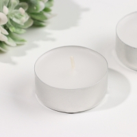 Набор чайных свечей ароматических "Кокос", 3,8х1,6 см, 3,5 ч, 12 г, 6 штук Набор чайных свечей ароматических "Кокос", 3,8х1,6 см, 3,5 ч, 12 г, 6 штук