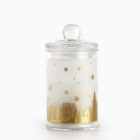 Свеча-баночка новогодняя интерьерная «Новый год: Счастливых моментов», аромат свежесть 11,5 х 5,8 см Свеча-баночка новогодняя интерьерная «Новый год: Счастливых моментов», аромат свежесть 11,5 х 5,8 см