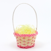 Корзина плетеная, розовая, 20 &times; 8 см