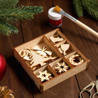 Набор заготовок в коробочке "Новый год" №4 Набор заготовок в коробочке "Новый год" №4