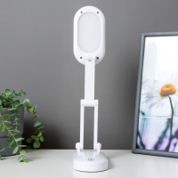 Лампа настольная сенсорная 16102/1 LED 2,5Вт 3 режима +ночник USB АКБ белый 14х7,5х37 см RISALUX  50