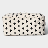 Кофр для хранения вещей «Ажур», 55×42×25 см, цвет чёрно-молочный Кофр для хранения вещей «Ажур», 55×42×25 см, цвет чёрно-молочный