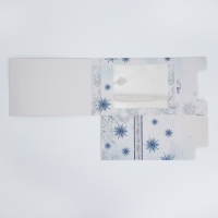 Подарочная коробка новогодняя складная с 3D эффектом &laquo;Снежный вальс&raquo;, 18 х 14 х 23 см, Новый год