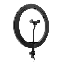 Светодиодная кольцевая лампа M33, лампа 32 см, 10 Вт, чёрная Светодиодная кольцевая лампа M33, лампа 32 см, 10 Вт, чёрная