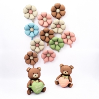 Шар фольгированный 42" «Медвежонок с розовым сердцем», матовый, цвет шоколадный, под воздух Шар фольгированный 42" «Медвежонок с розовым сердцем», матовый, цвет шоколадный, под воздух