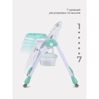 Стульчик для кормления Nature Аquamarine, цвет морской волны