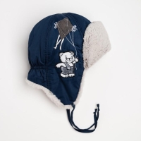 Шапка «Барни» для мальчика, цвет синий, размер 46 Шапка «Барни» для мальчика, цвет синий, размер 46