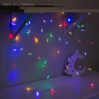 Гирлянда «Нить» 5 м с насадками «Звёздочки», IP20, прозрачная нить, 50 LED, свечение мульти, 8 режимов, 220 В Гирлянда «Нить» 5 м с насадками «Звёздочки», IP20, прозрачная нить, 50 LED, свечение мульти, 8 режимов, 220 В