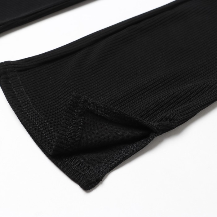 Брюки детские с разрезами KAFTAN, р. 36 (134-140 см), чёрный