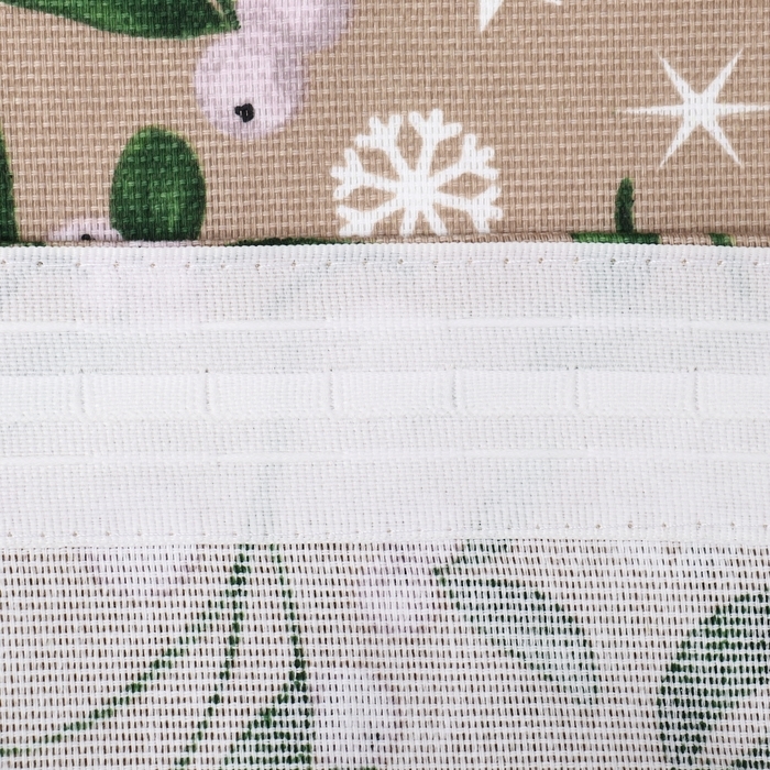 Шторы для кухни "Доляна" Frosty berries с подхватами 150х180 см- 2 шт 164г/м2, 100% хл., рог 1047250