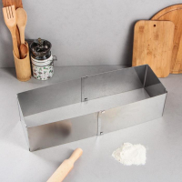 Форма для выпечки с регулировкой размера &laquo;Прямоугольная&raquo;, h-12 см, 15х25 - 27х48 см