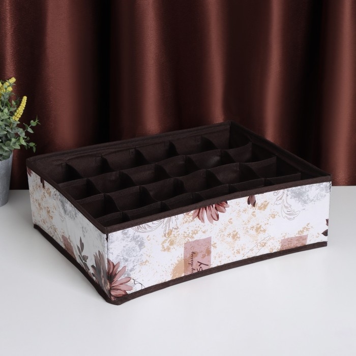 Органайзер для хранения белья Доляна &laquo;Астра&raquo;, 16 ячеек, 36&times;28&times;12 см, цвет МИКС