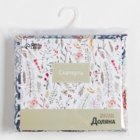 Скатерть Доляна &laquo;Узоры&raquo; 145х220 см, 100% п/э