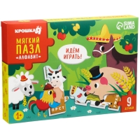 Мягкий пазл для малышей &laquo;Алфавит: Ферма&raquo;, 9 деталей, Крошка Я