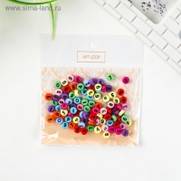 Бусины для творчества пластик "Разноцветные цифры" набор 20 гр 0,7х0,7 см