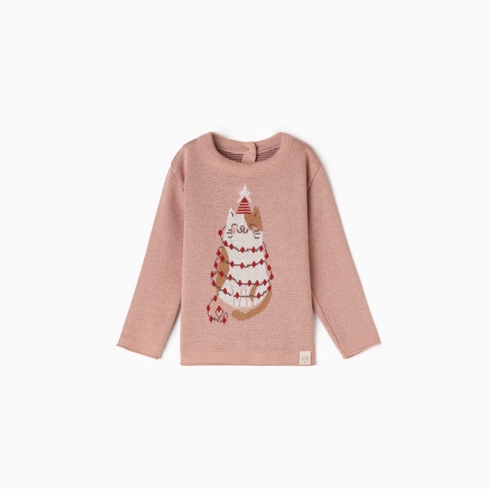 Джемпер вязаный Крошка Я Джемпер вязаный Крошка Я "Зимний котик" рост 80-86 см