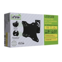 Кронштейн LE'STER LST-210.03, для ТВ,наклонно-поворотный, 10-50",60-110  мм от стены,черный