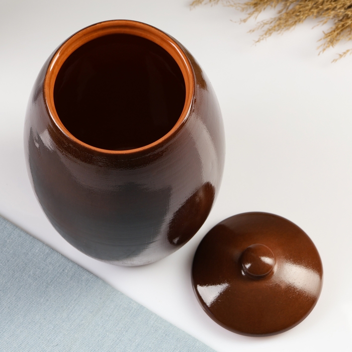 Бочонок "Псковский" большой 2,6л / 26,6х16см, былина