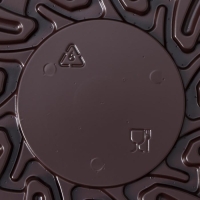 Тортовница пластиковая одноразовая с крышкой УТ-77, 22,5&times;10,7 см, внутренний 19&times;9,3 см, цвет прозрачный, коричневый