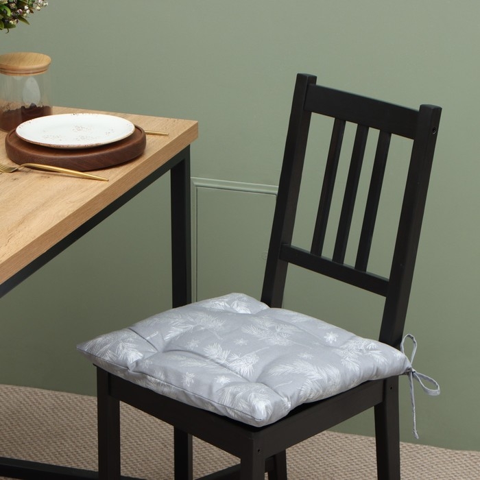 Сидушка Этель «Серебряные ветки», 40х40 см, саржа 190 г/м2 Сидушка Этель «Серебряные ветки», 40х40 см, саржа 190 г/м2