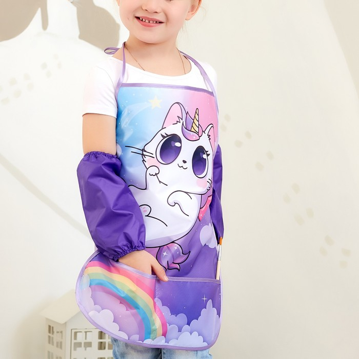 Фартук с нарукавниками детский Этель &laquo;Котик&raquo;, 49 х 39 см