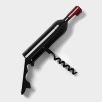 Штопор для вина Доляна «Бутылка», 12×2,5 см, цвет чёрный Штопор для вина Доляна «Бутылка», 12×2,5 см, цвет чёрный