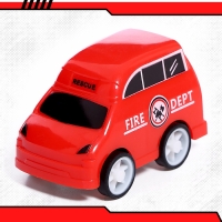Набор машин &laquo;Пожарная&raquo;, 4 машинки и вертолёт, инерция