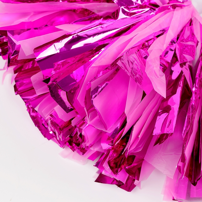 Помпон 1шт, цвет фуксия+ розовый Помпон 1шт, цвет фуксия+ розовый