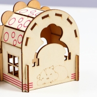 Комплекс-площадка для грызунов,14 х 13 х 10.5 см, фанера Комплекс-площадка для грызунов,14 х 13 х 10.5 см, фанера