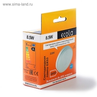 Лампа светодиодная Ecola, GX53, 8.5 Вт, 4200 K, 220 В, 27x75 мм, матовое стекло