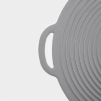 Крышка универсальная Доляна, силикон, d=27,5 см, цвет серый Крышка универсальная Доляна, силикон, d=27,5 см, цвет серый