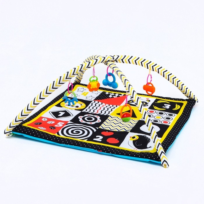 Развивающий коврик с дугами по методике Гленна Домана, 85х85 см, Крошка Я