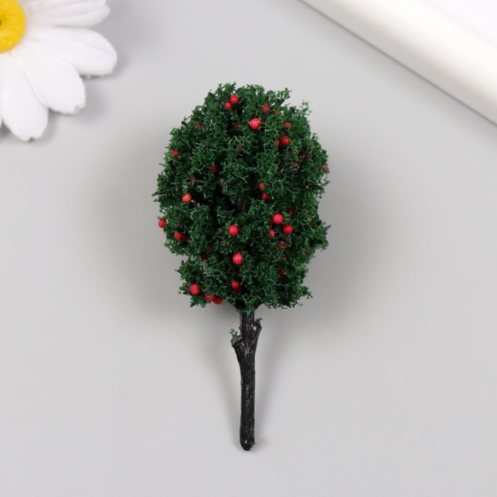 Искусственное растение для творчества пластик "Яблоня" 8 см